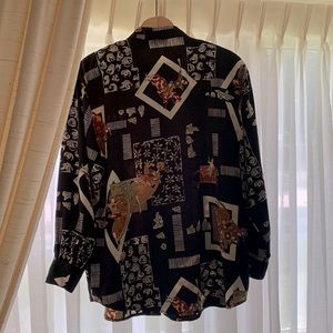 Lightweight Blouse with Exotic Theme